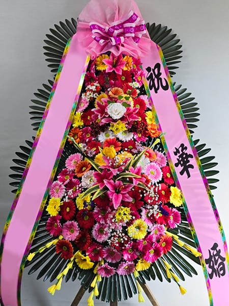 마리나파크웨딩홀 가장 인기있는 3단화환 기본형
