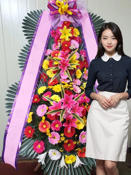 마리나파크웨딩홀 3단화환 기본형